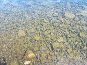 Clear Lake George water.